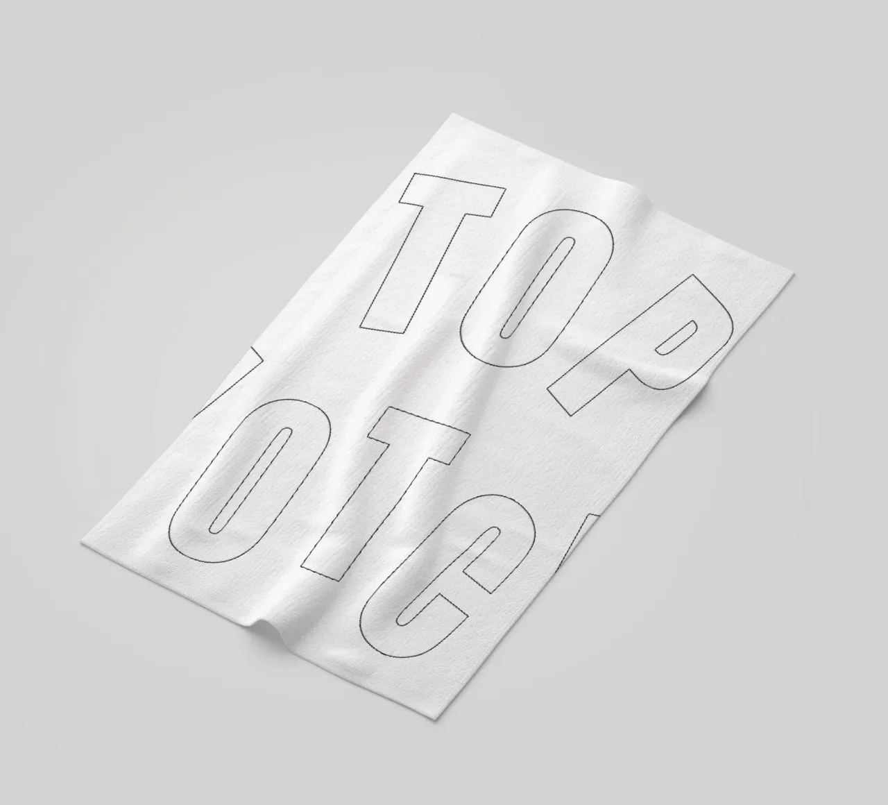 Bianco Top Notch telo mare da Natasha Shop