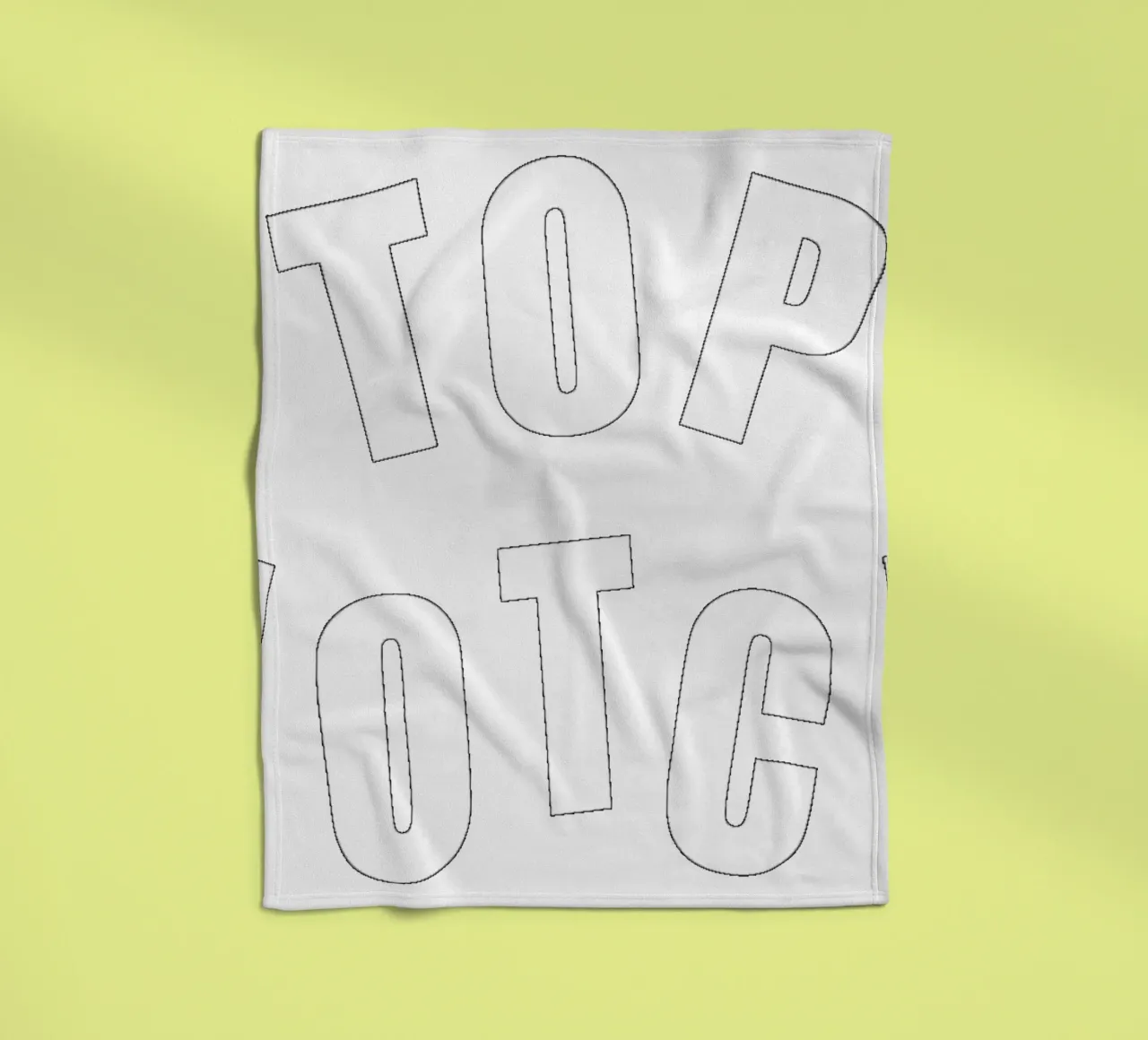 Bianco Top Notch coperta in pile da Natasha Shop
