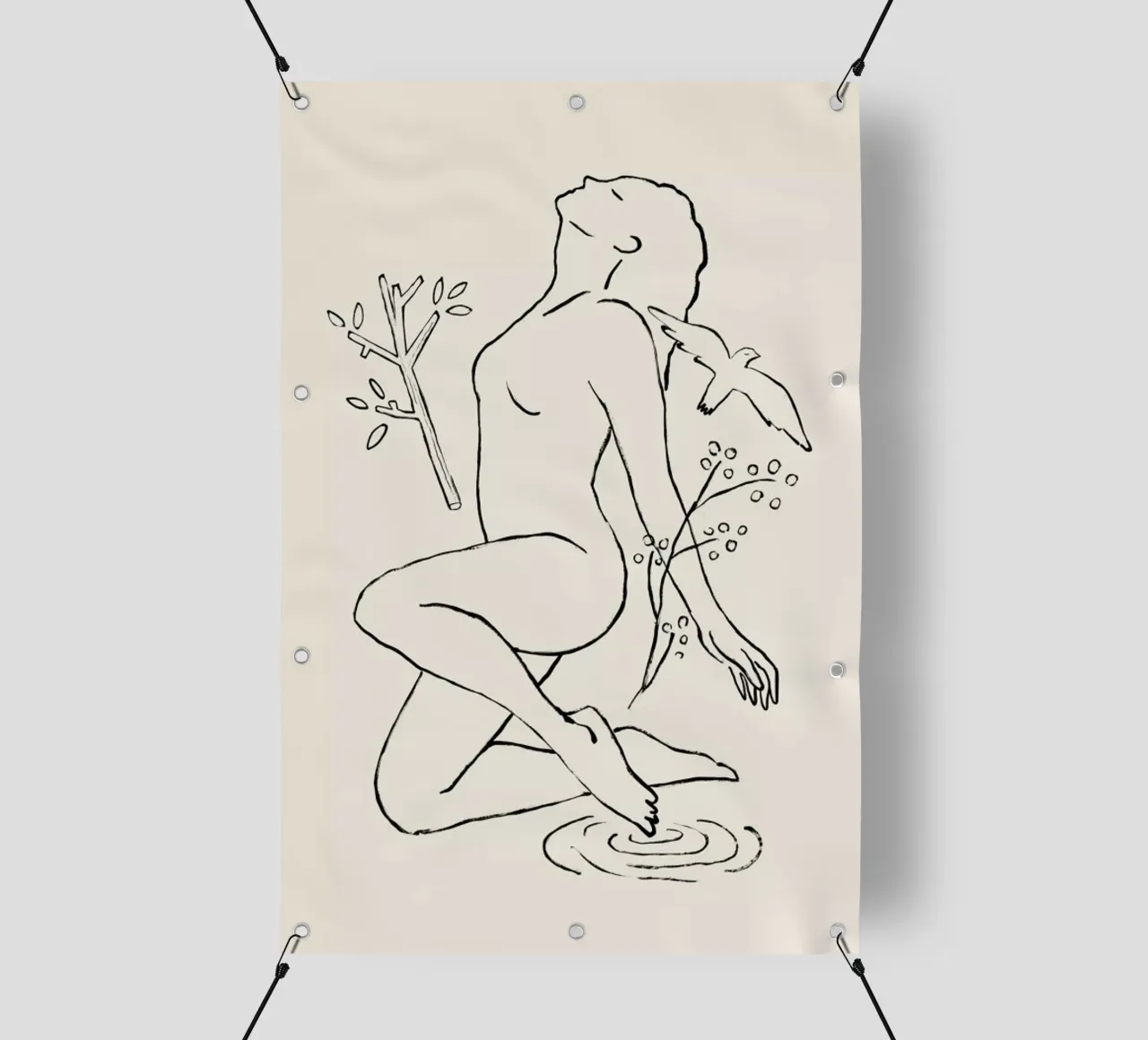 Lady of the Lake telo in pvc da Graphite