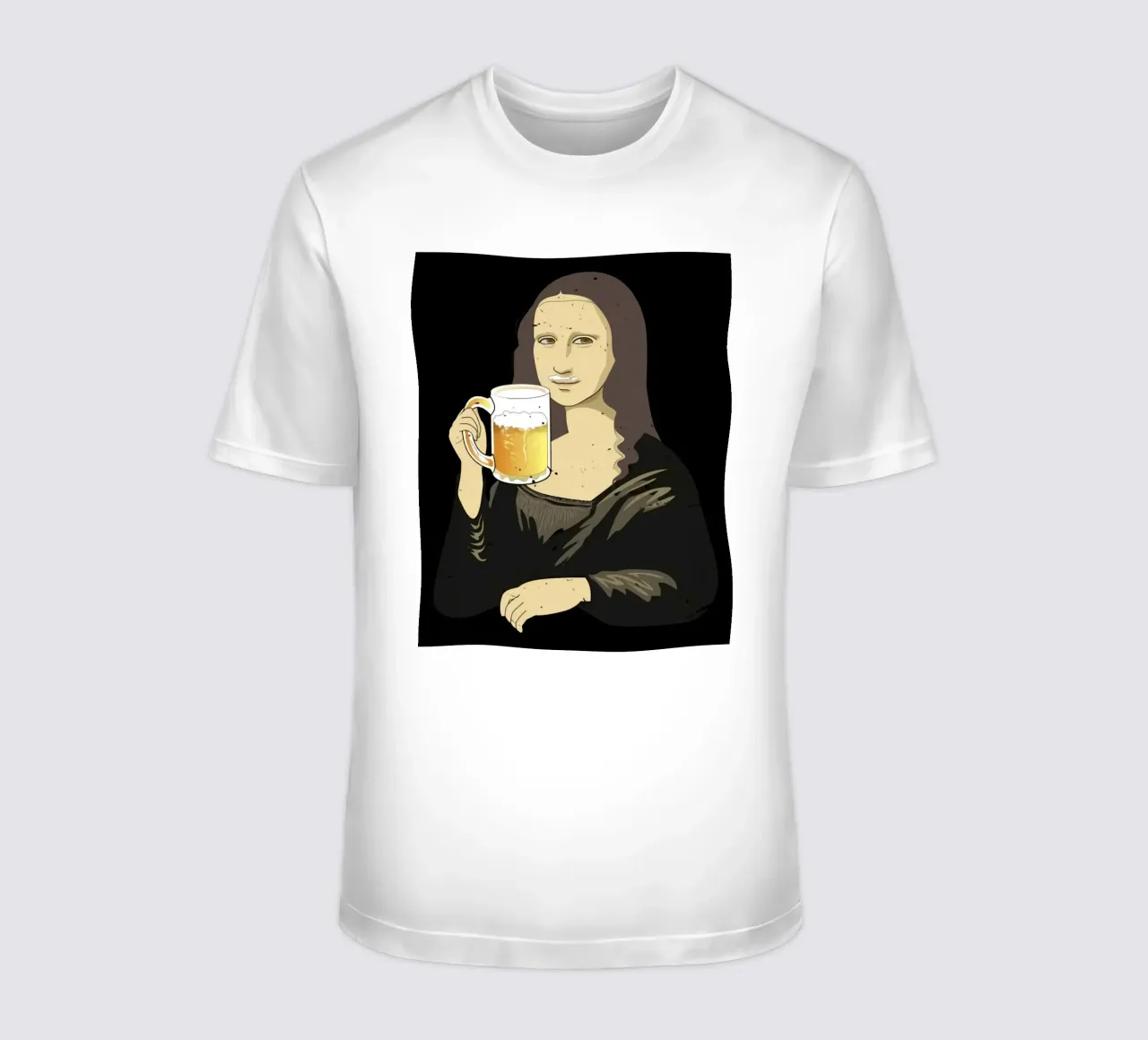 Drinking Beer Like a Queen Art t-shirt by Jodie Art