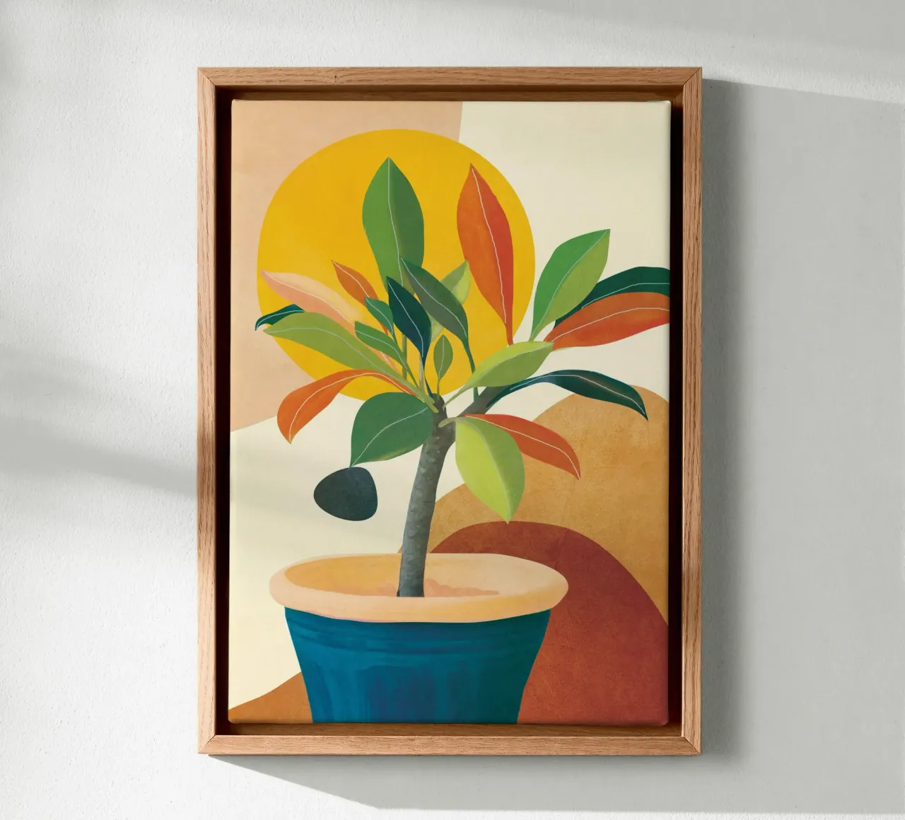 Colorful Branching Out 38 tela con Cornice a cassetta da cityart