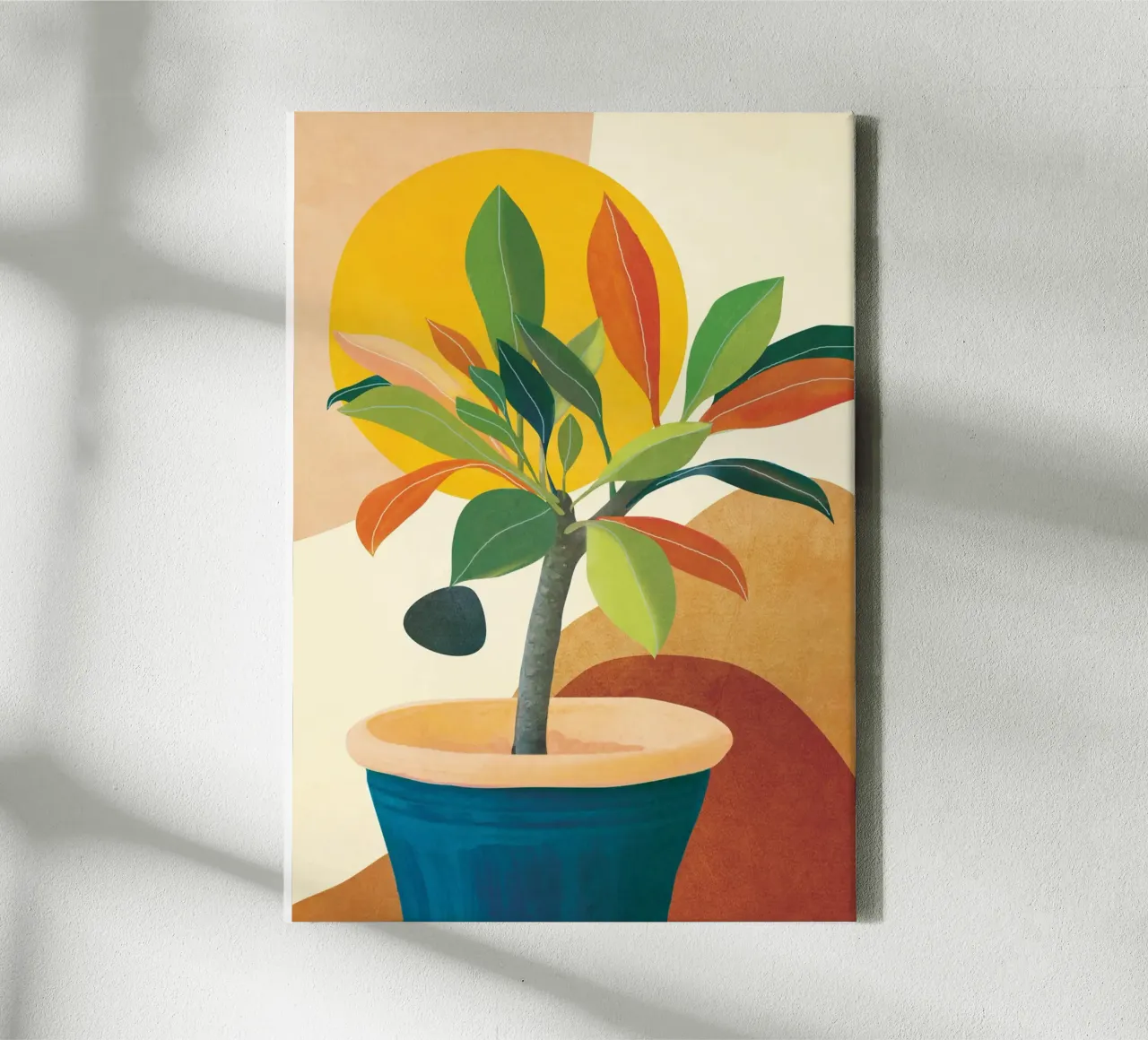 Colorful Branching Out 38 tela con Cornice a cassetta da cityart