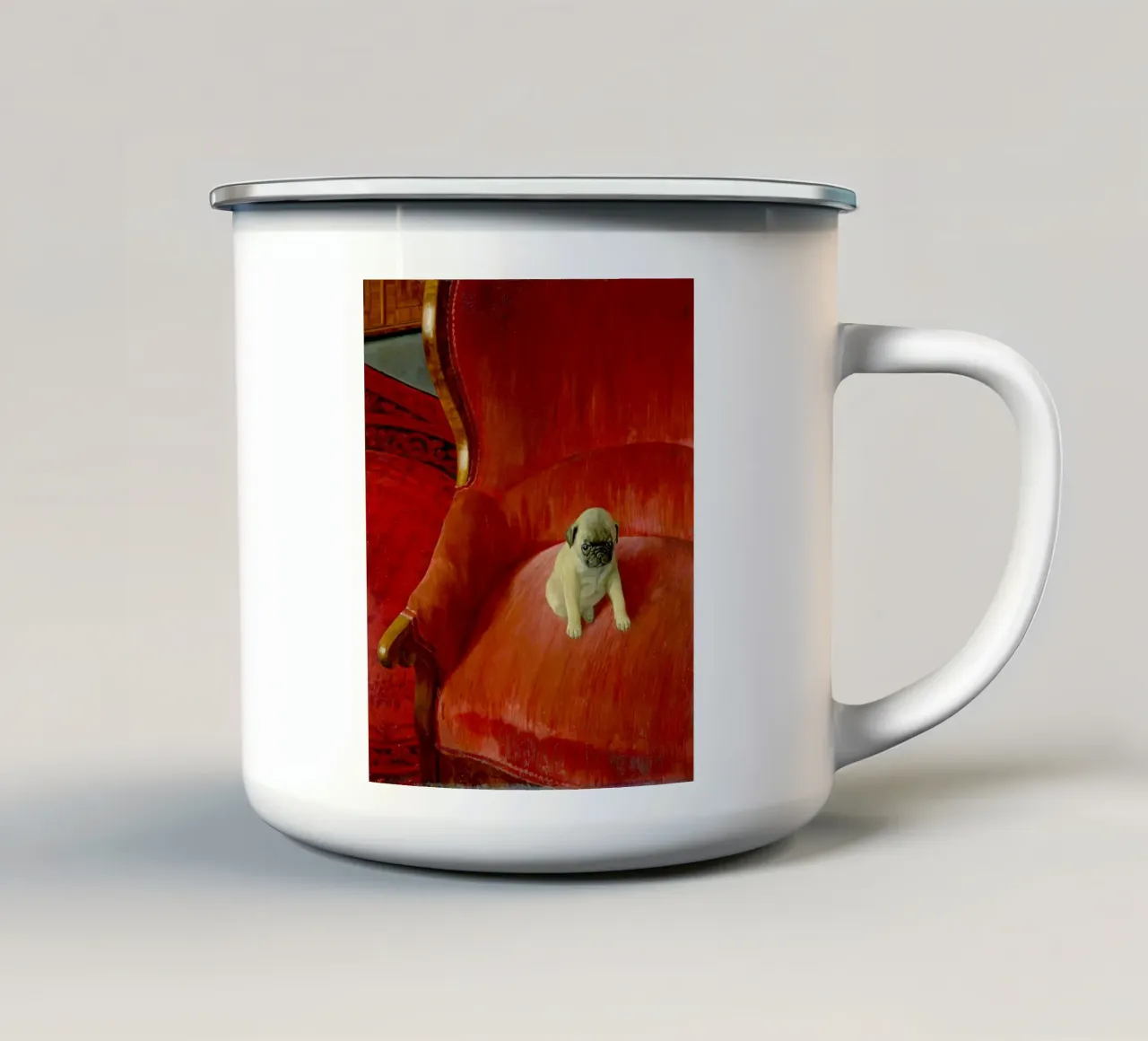 Sigfrido di Thomas Theodor Heine (1921) tazza in smalto da Venus Art