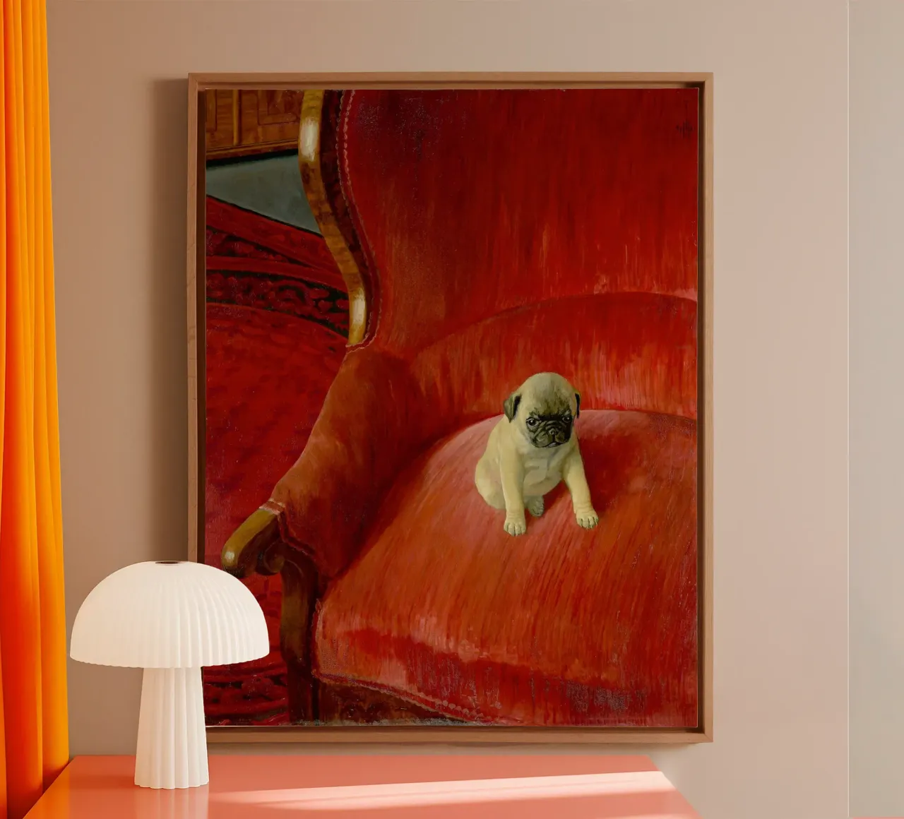 Sigfrido di Thomas Theodor Heine (1921) tela con Cornice a cassetta da Venus Art