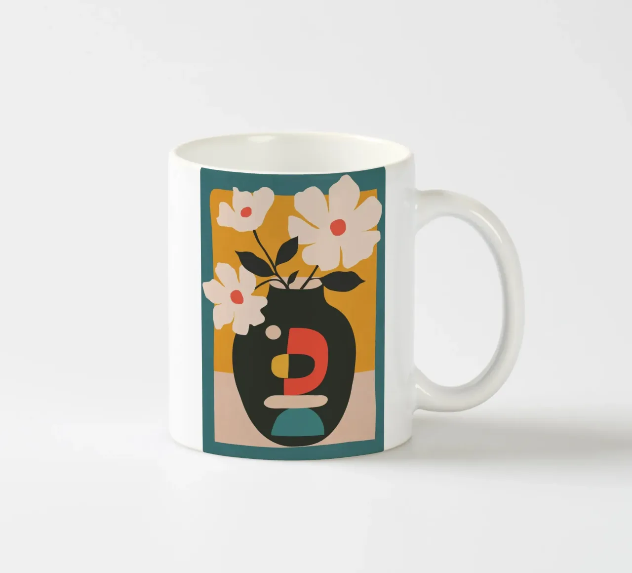 Geometric Blossom 1 tazza in ceramica da cityart