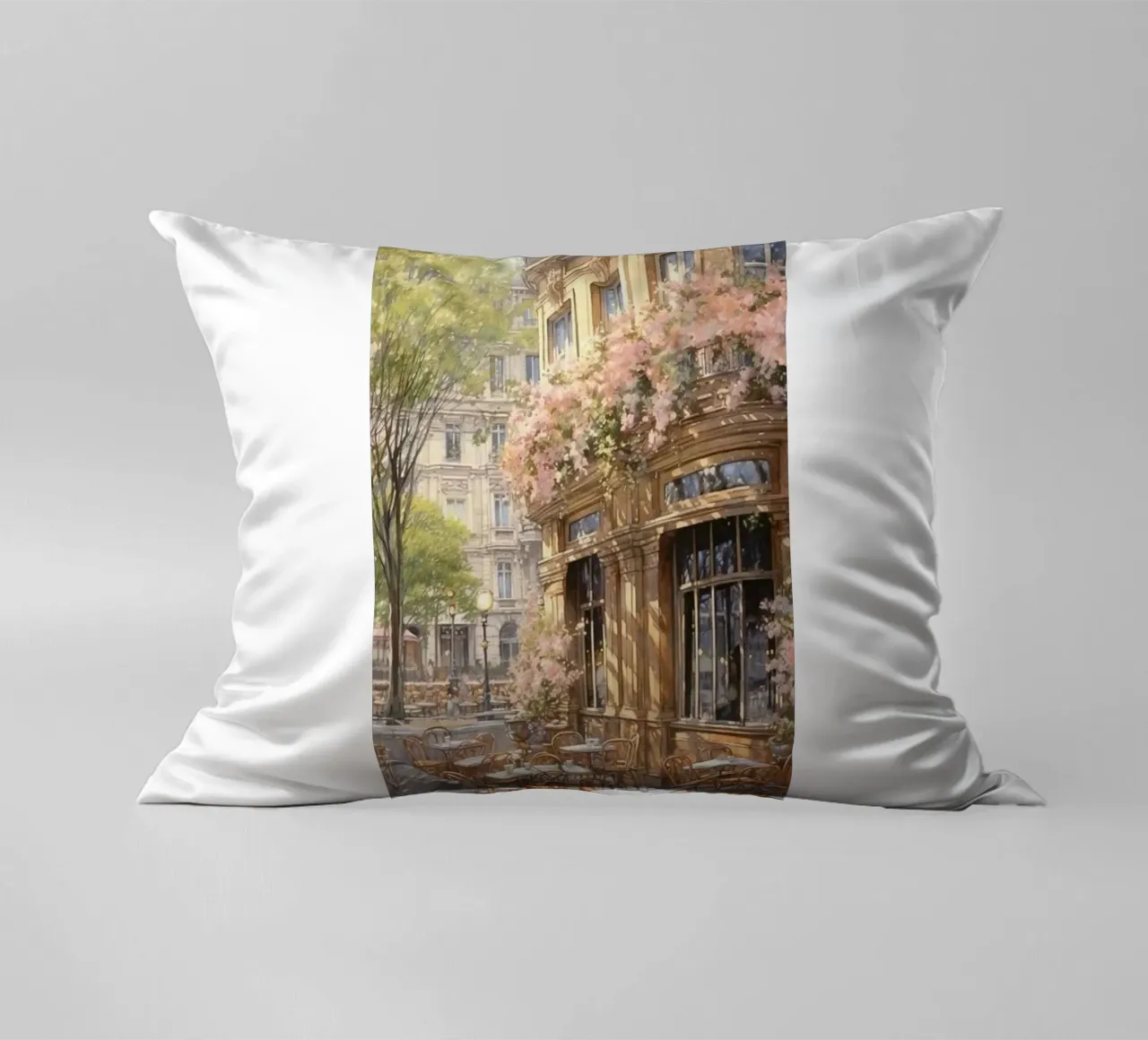 balcone terrazza caffè filtro luce solare claude monet cuscino da belong shop
