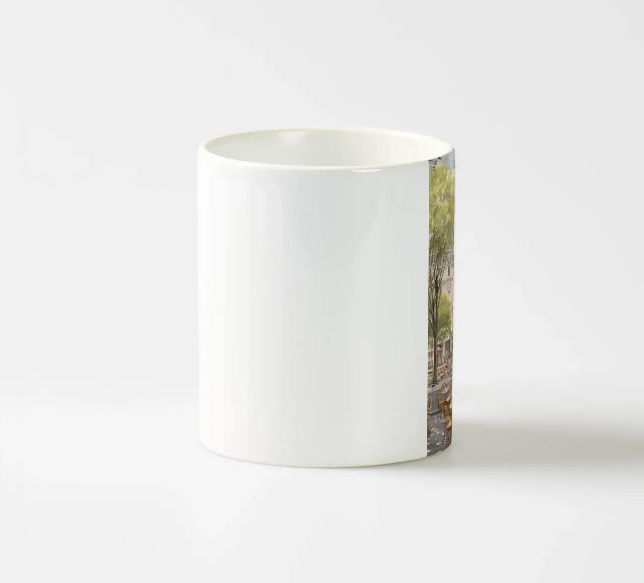 balcone terrazza caffè filtro luce solare claude monet tazza in ceramica da belong shop