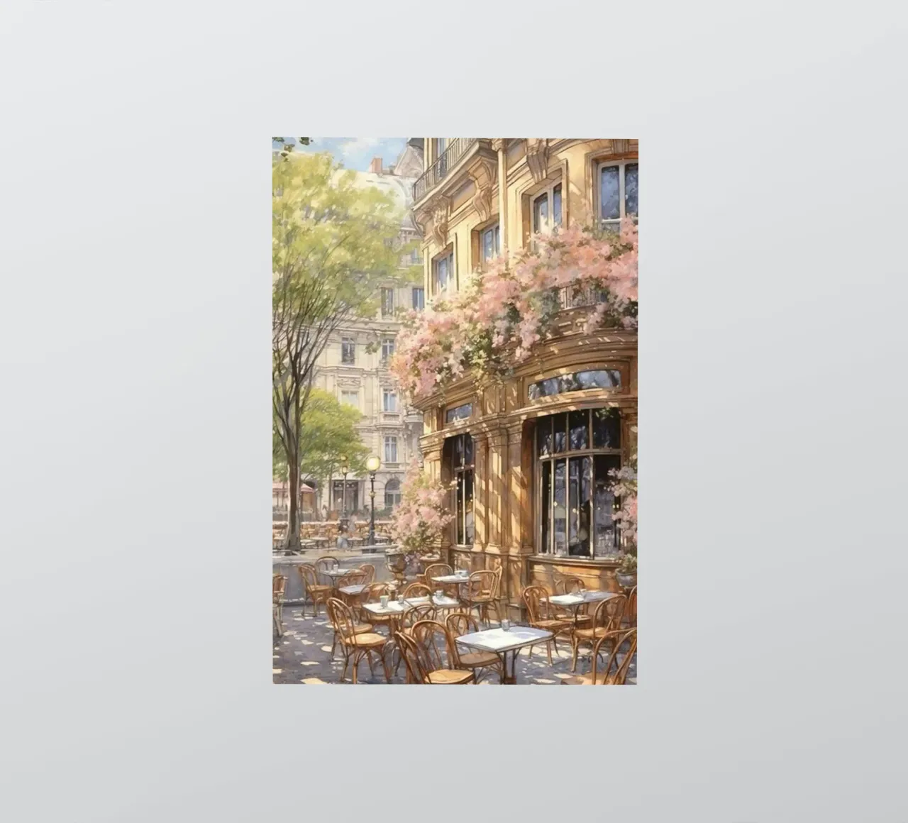 balcone terrazza caffè filtro luce solare claude monet adesivo da belong shop