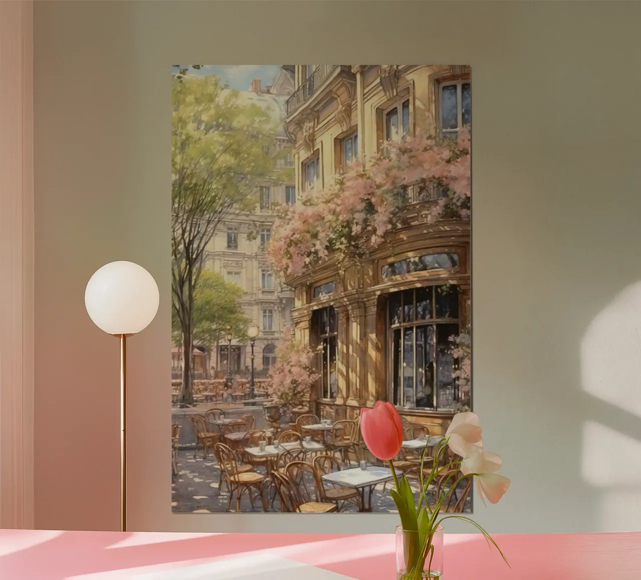 balcone terrazza caffè filtro luce solare claude monet carta hahnemühle da belong shop