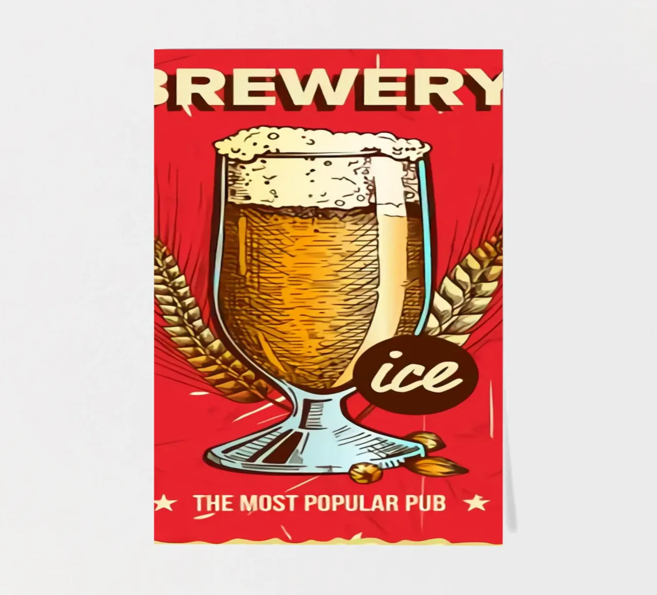 Bier aus der Brauerei ist das beliebteste PUB Stickerbogen von Jodie Art