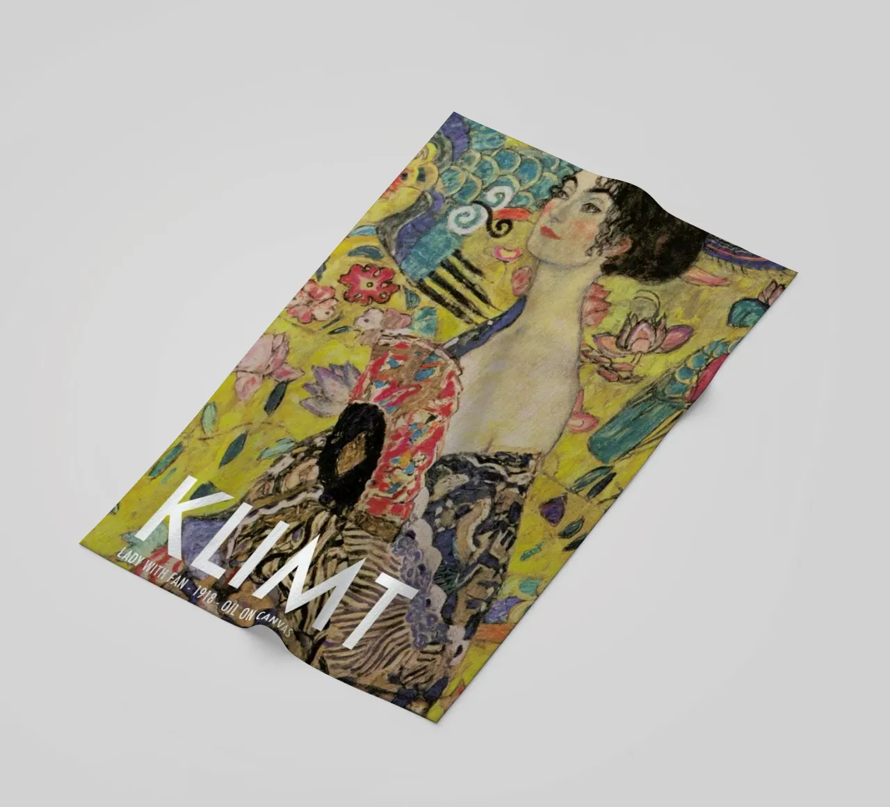Klimt - Lady with Fan telo mare da Vintage by JUNIQE
