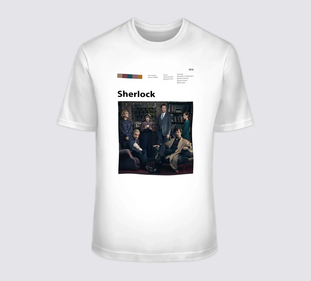 Sherlock t-shirt da The Movie Wall