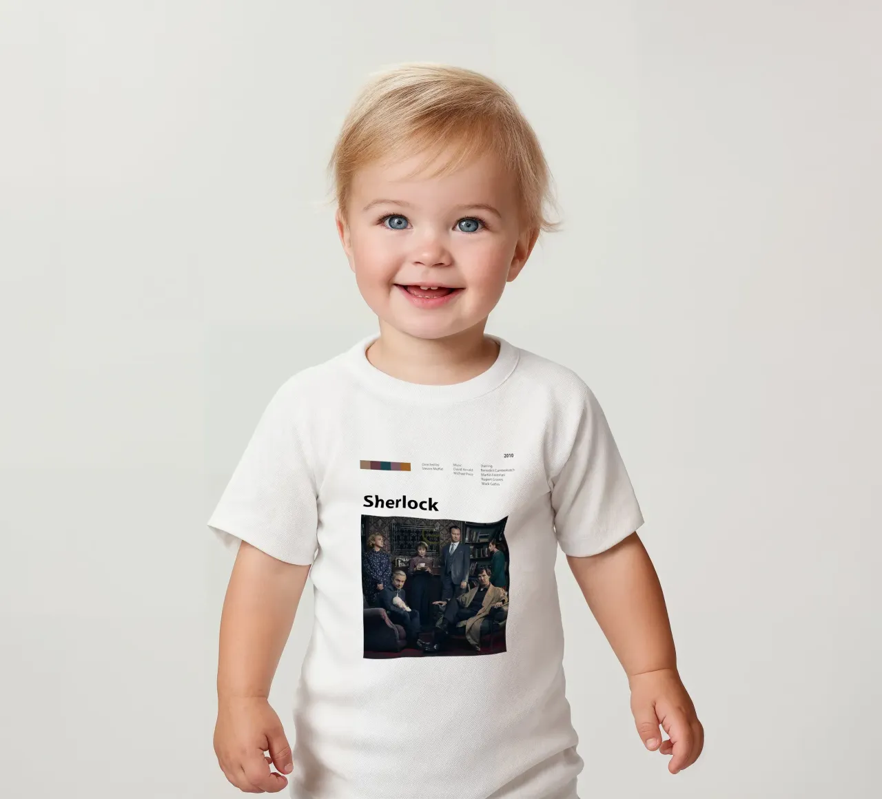 Sherlock maglietta neonato da The Movie Wall