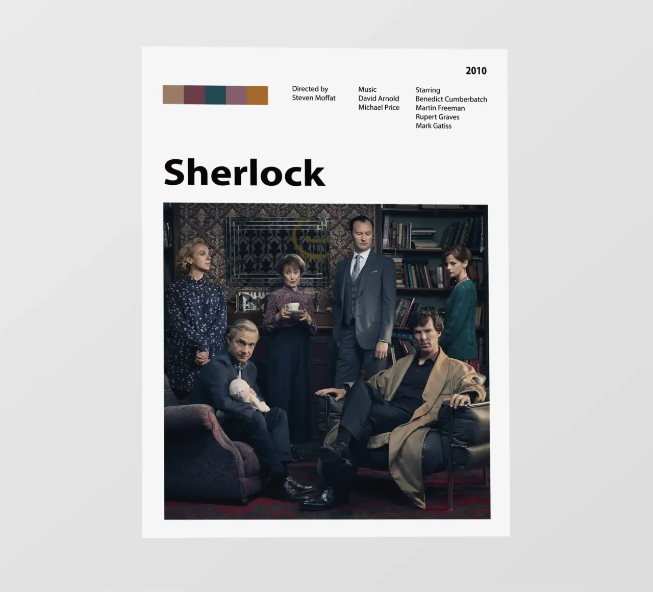 Sherlock pellicola backlit da The Movie Wall