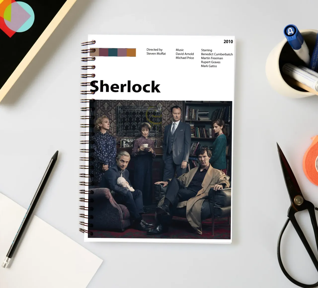 Sherlock spiral notebook by 🎞 The Movie Wall