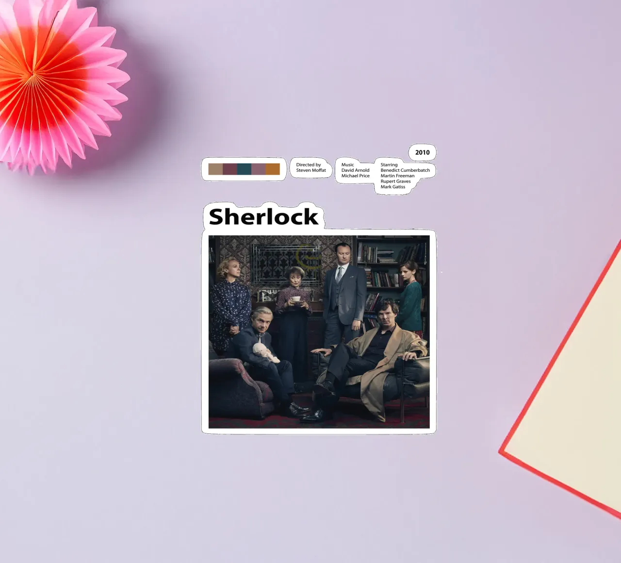 Sherlock adesivo da 🎞 The Movie Wall