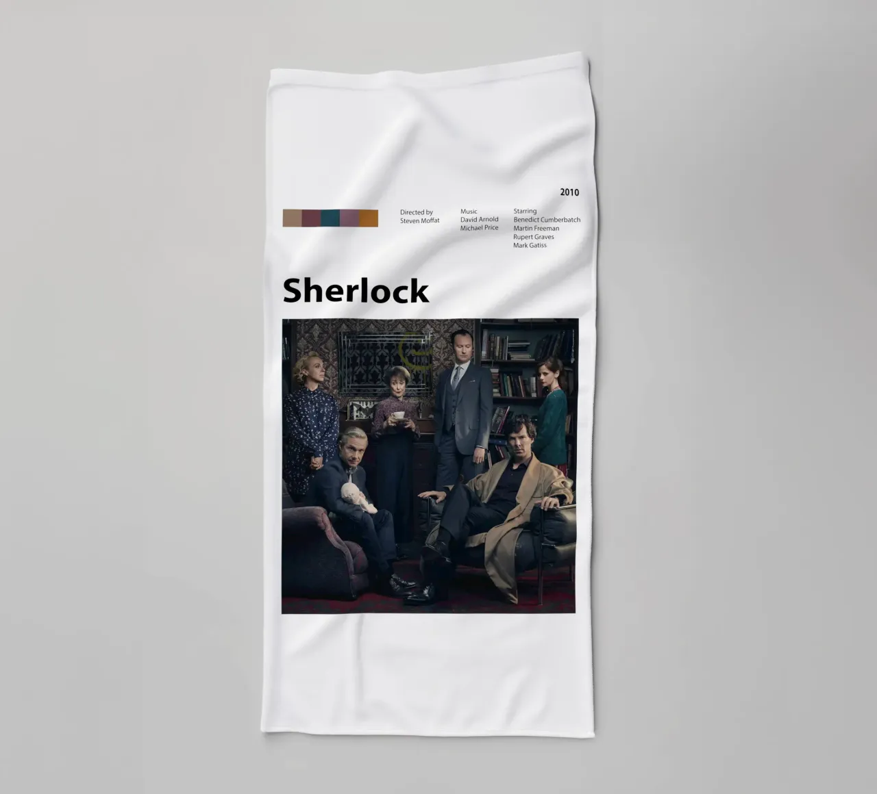 Sherlock asciugamano da bagno da The Movie Wall