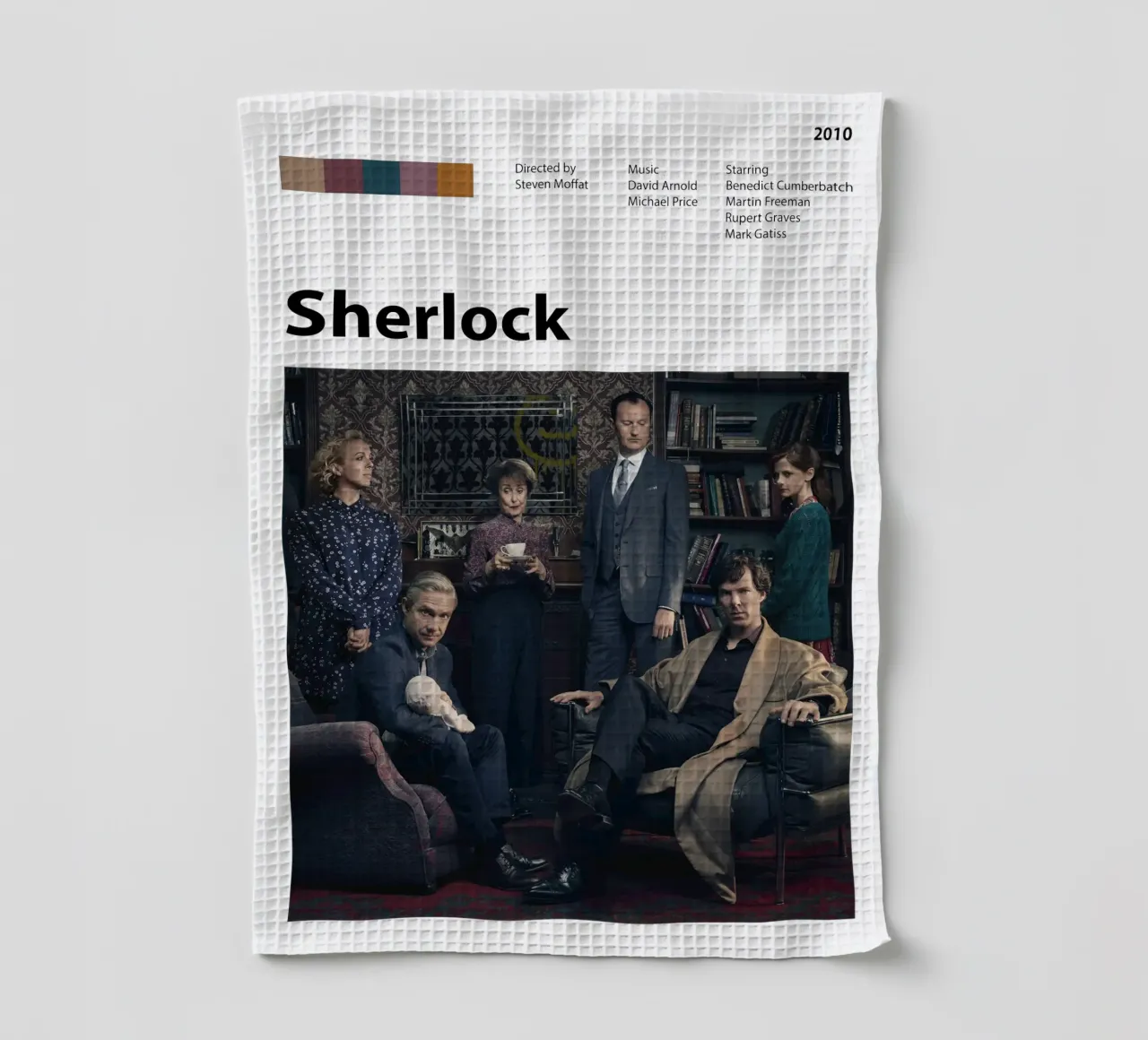 Sherlock canovaccio da cucina da The Movie Wall