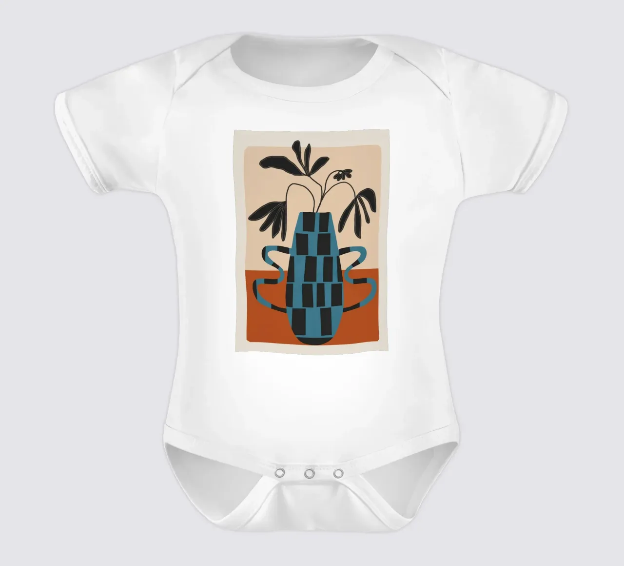 Modern Botanicals No. 4 body neonato maniche corte da Nadjaa