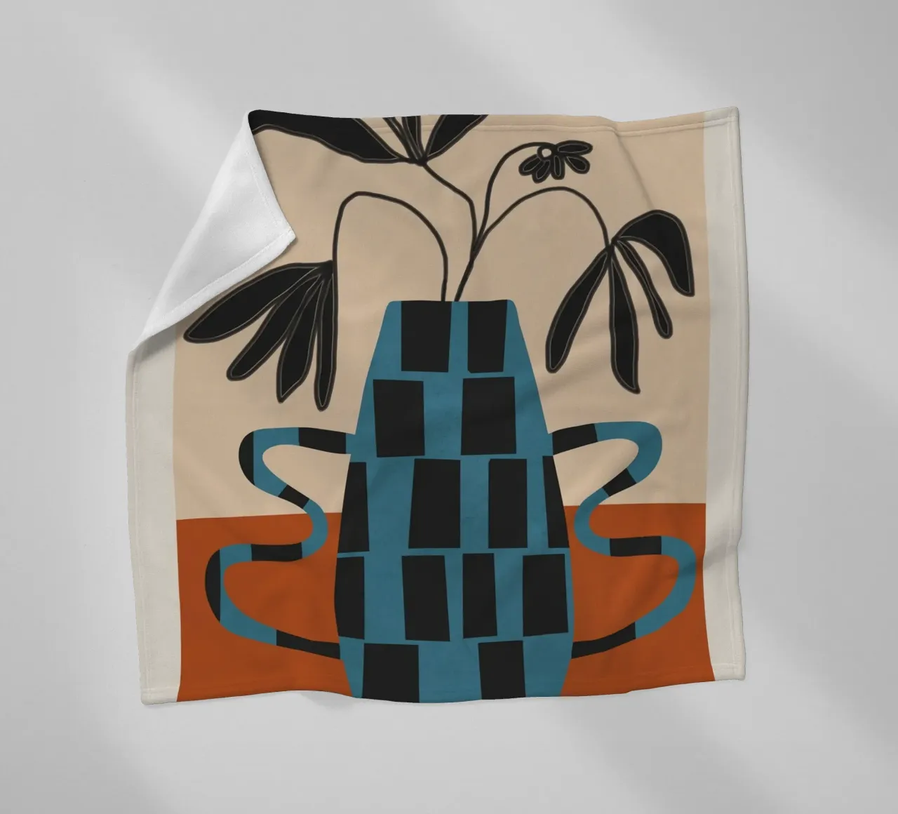 Modern Botanicals No. 4 coperta in pile da Nadjaa
