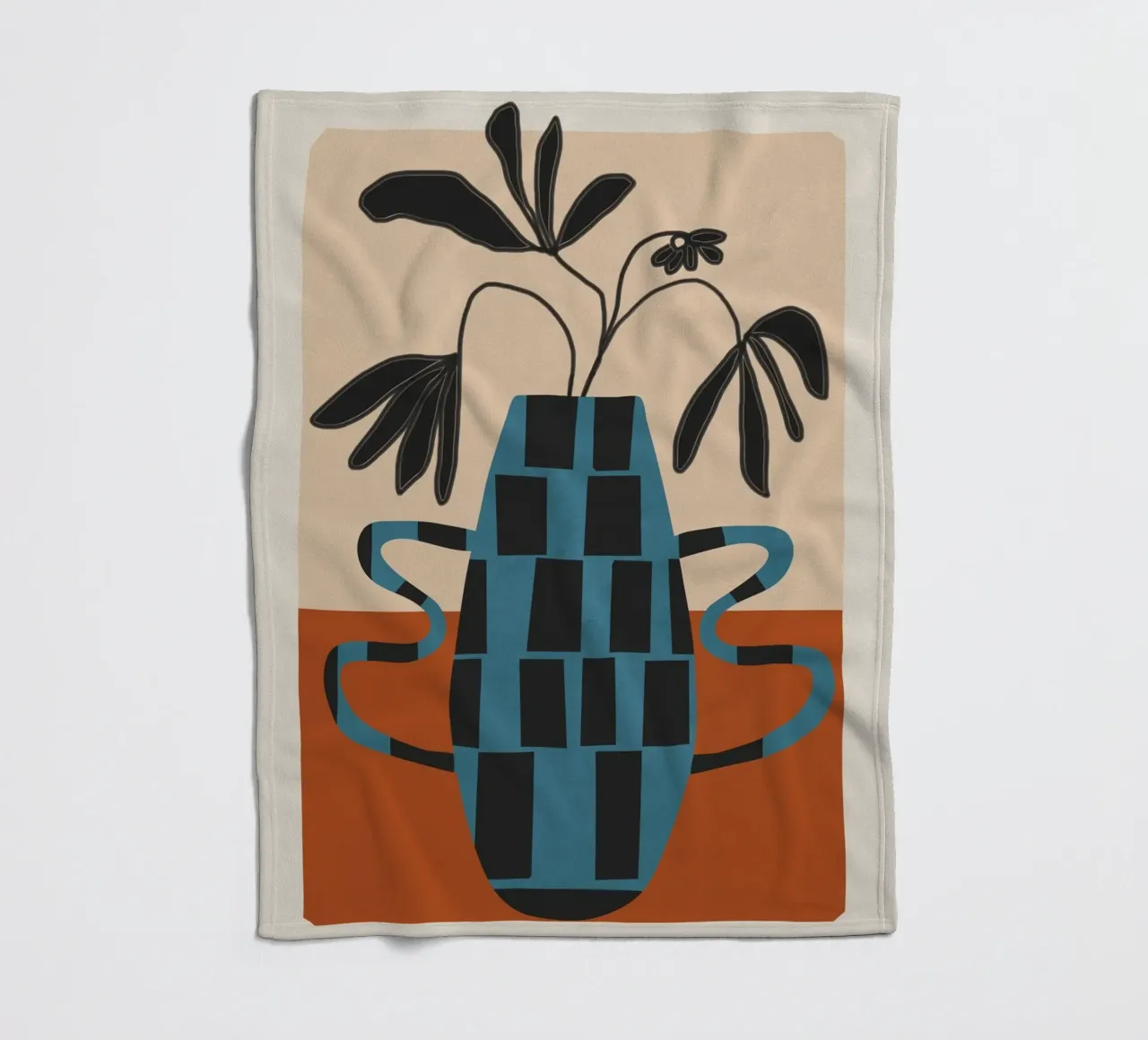 Modern Botanicals No. 4 coperta in pile da Nadjaa
