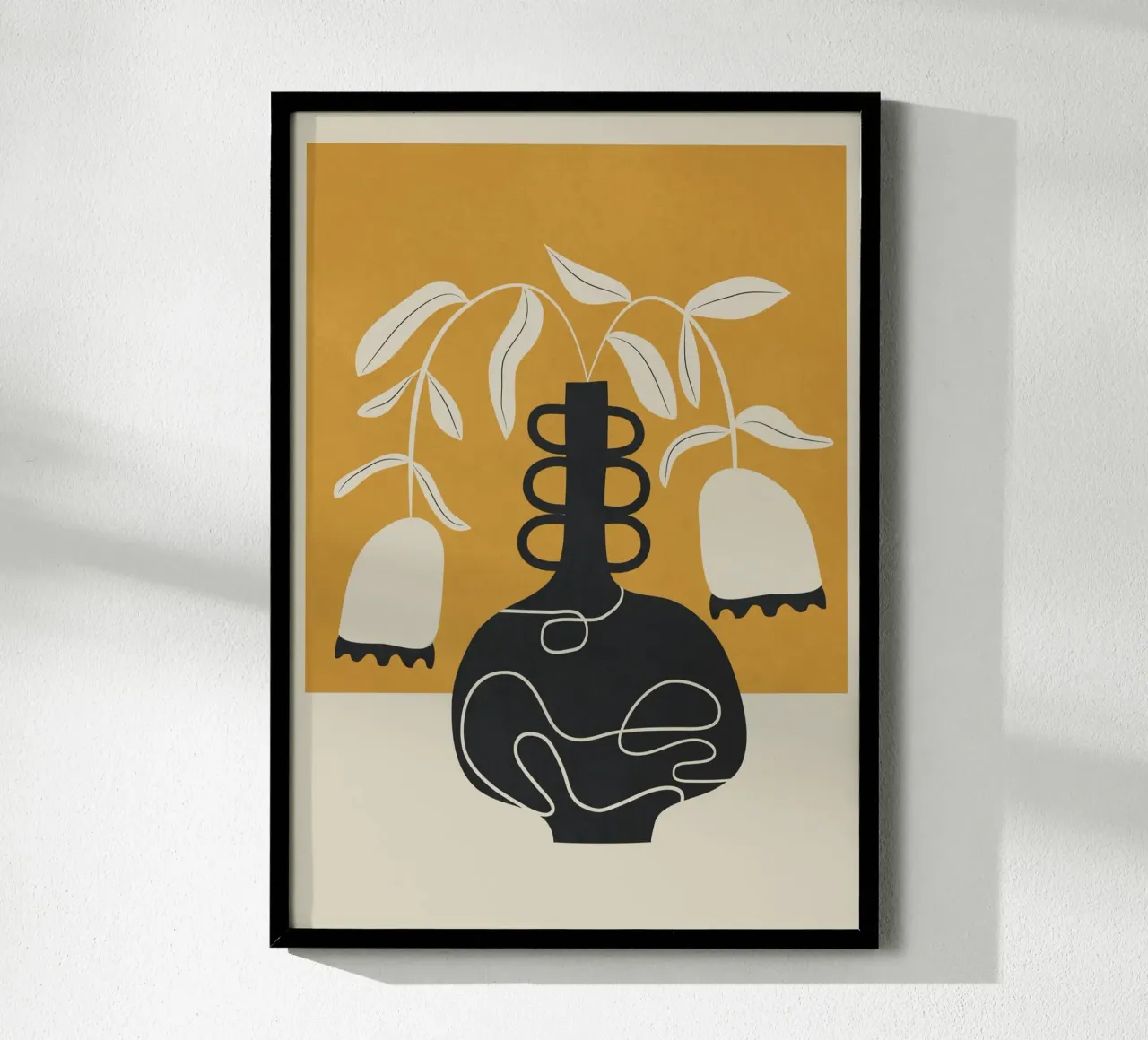 Quiet Elegance 4 poster con telaio in legno da Nadjaa
