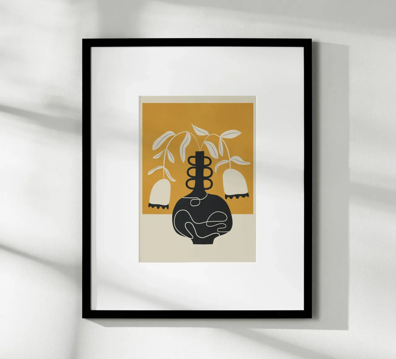 Quiet Elegance 4 poster con telaio in legno da Nadjaa
