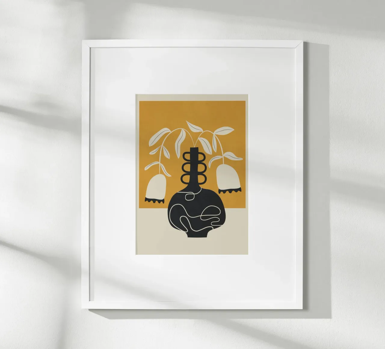 Quiet Elegance 4 poster con telaio in legno da Nadjaa