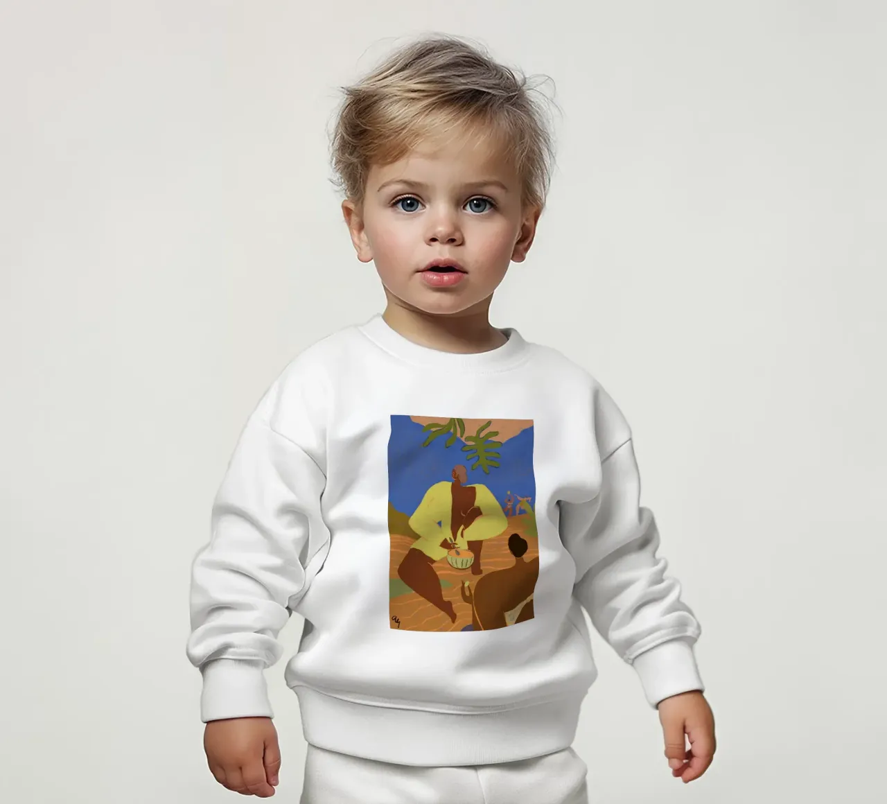 jemand, der eine kunstvolle Guaven-Wassermelone genießt Baby Sweatshirt von kopok first