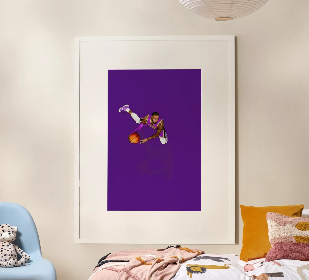 Frequent Fliers Lebron poster con telaio in legno da Jason Ratliff
