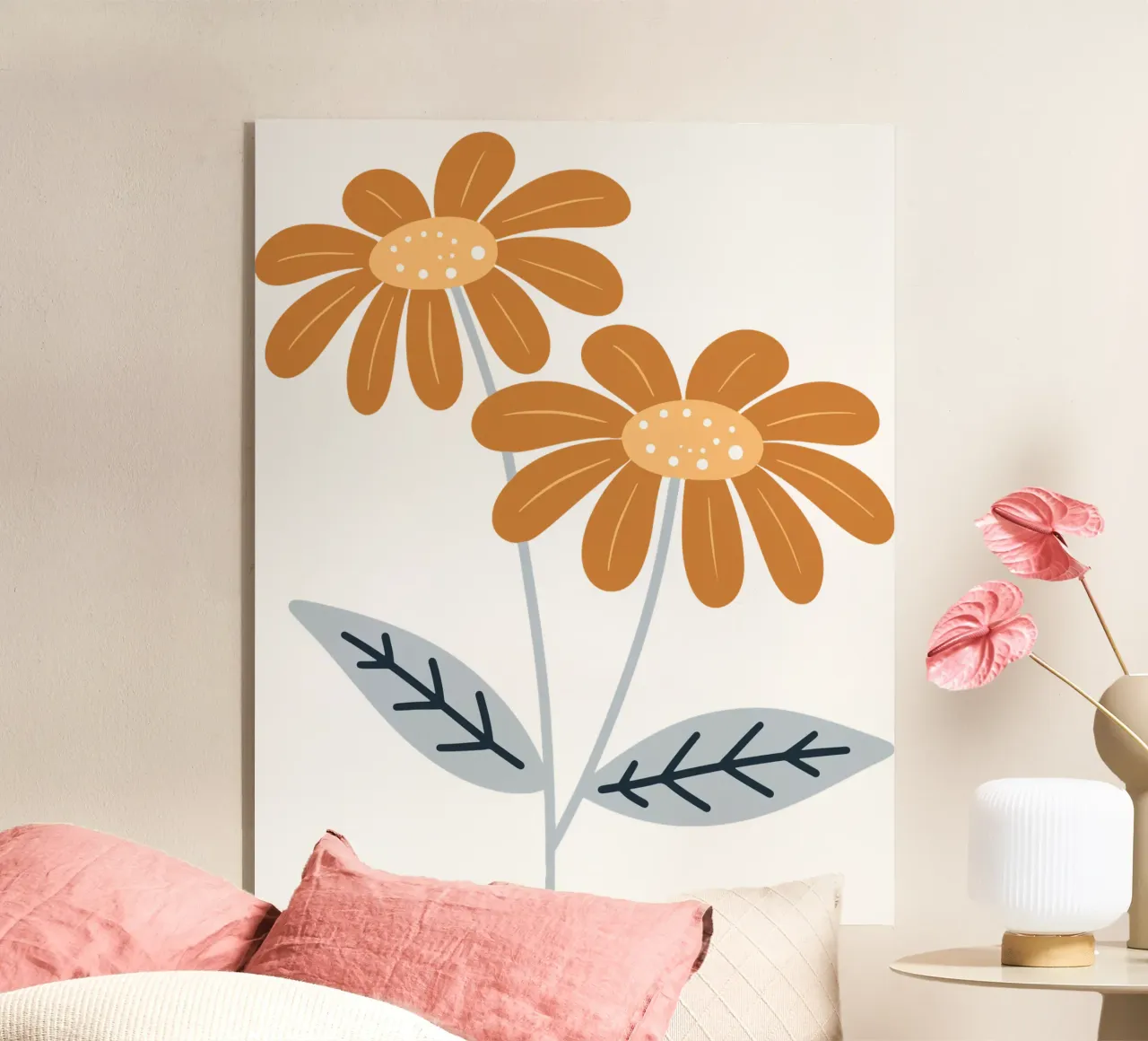 Orange flowers plexiglass da LisaArtes