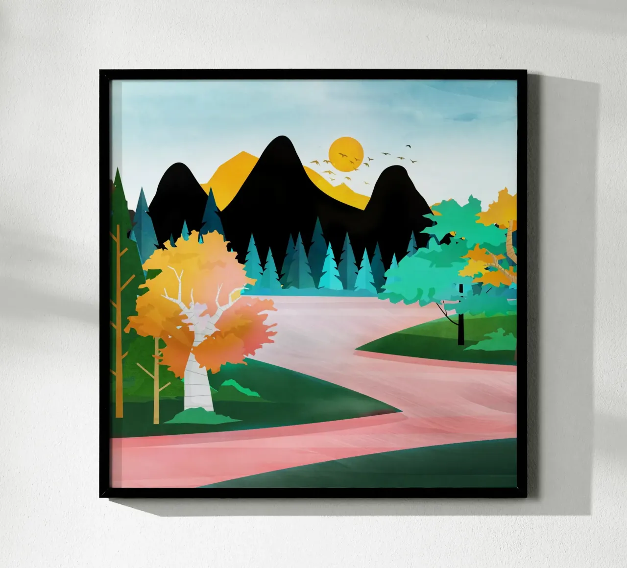 Colorful wilderness poster da Flow Line