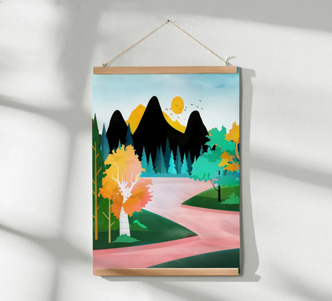 Colorful wilderness poster da Flow Line