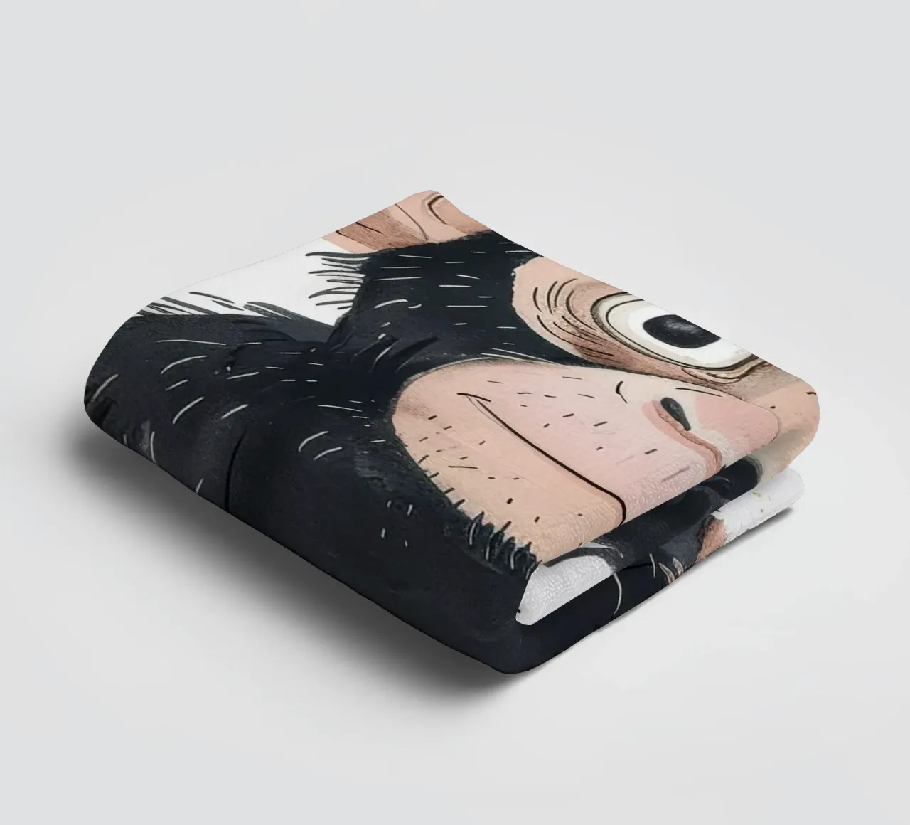 Scimpanzé giovane circondato dalla flora Animali selvatici e natura asciugamano da bagno da DesignDoodle