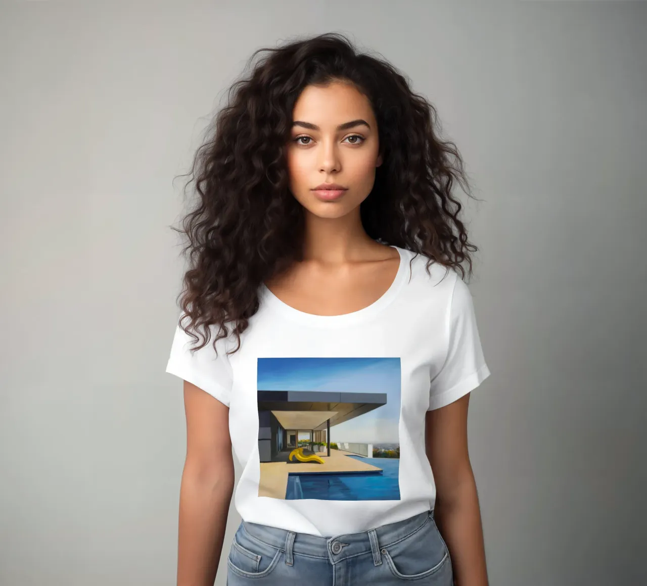 Azure Vista Serene t-shirt da donna da Infinite Chroma