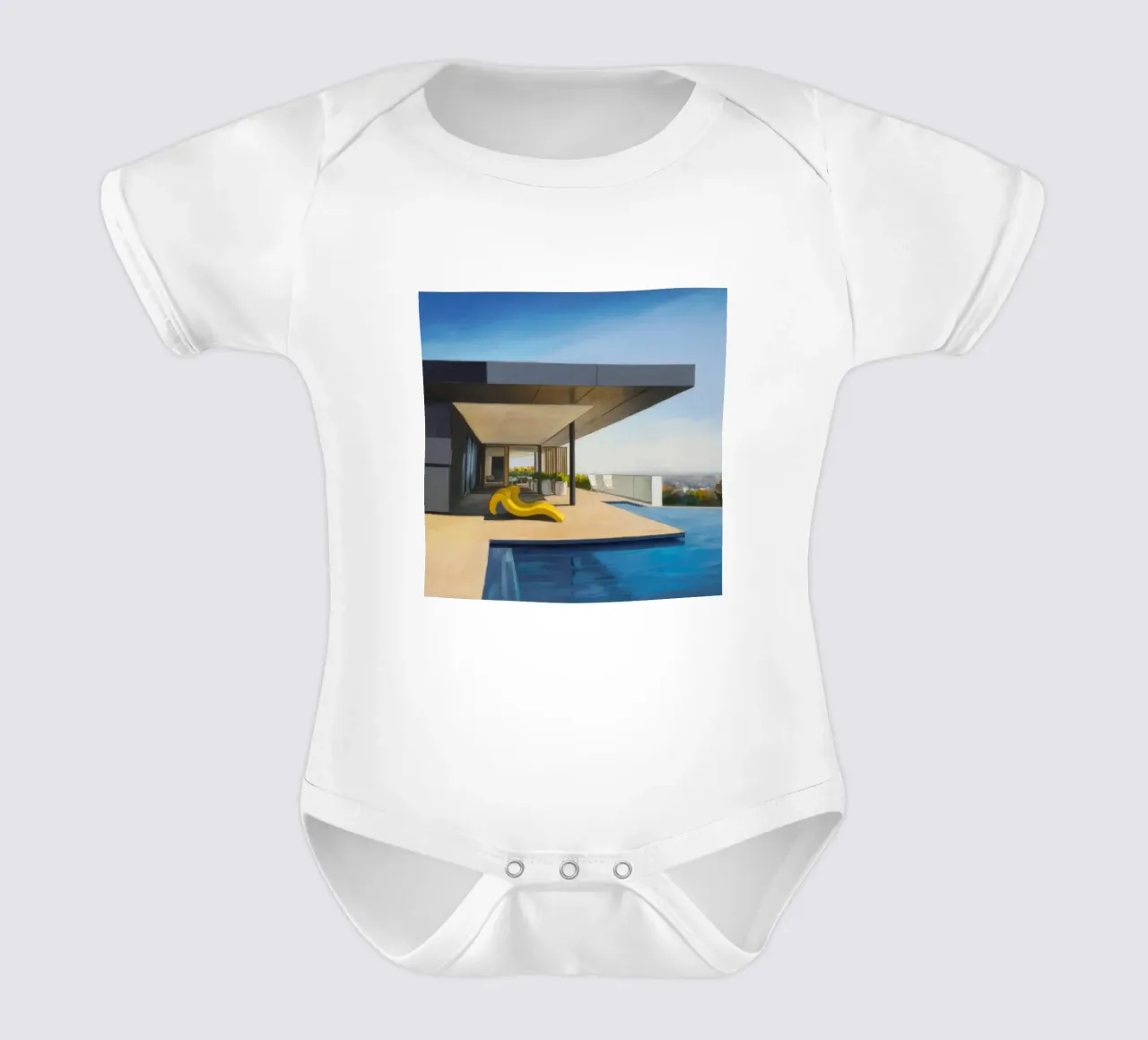 Azure Vista Serene body neonato maniche corte da Infinite Chroma