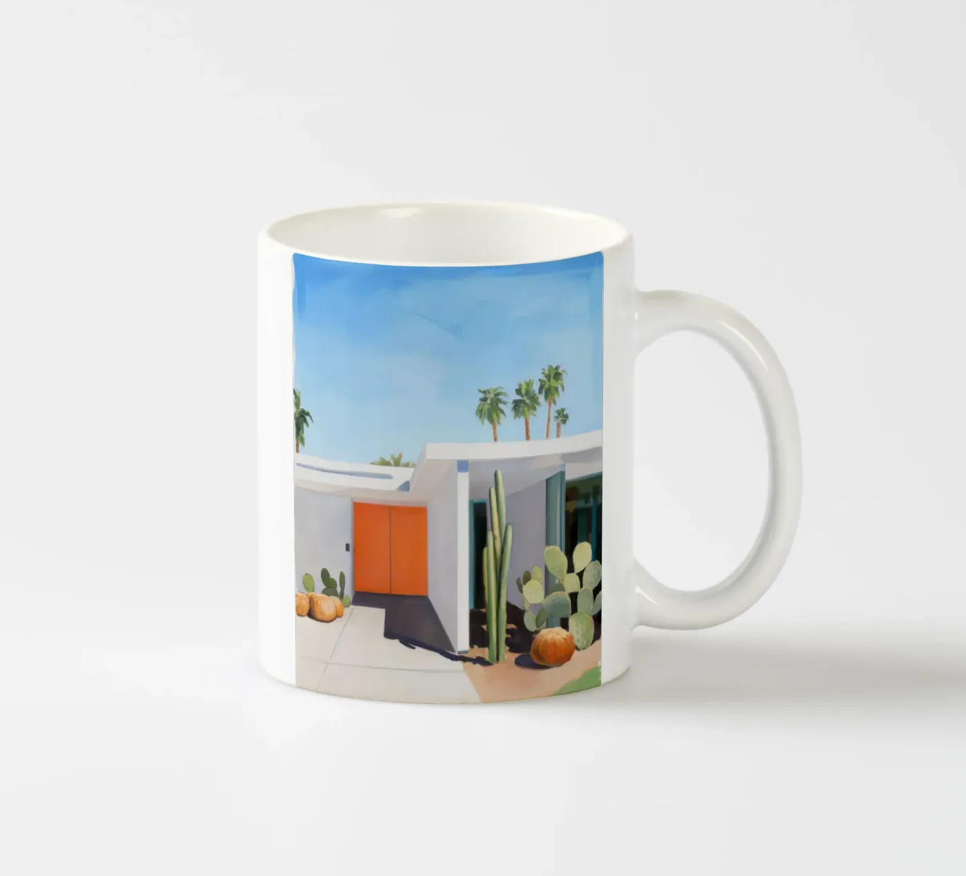 Desert Mod Bloom ceramic mug by Infinite Chroma