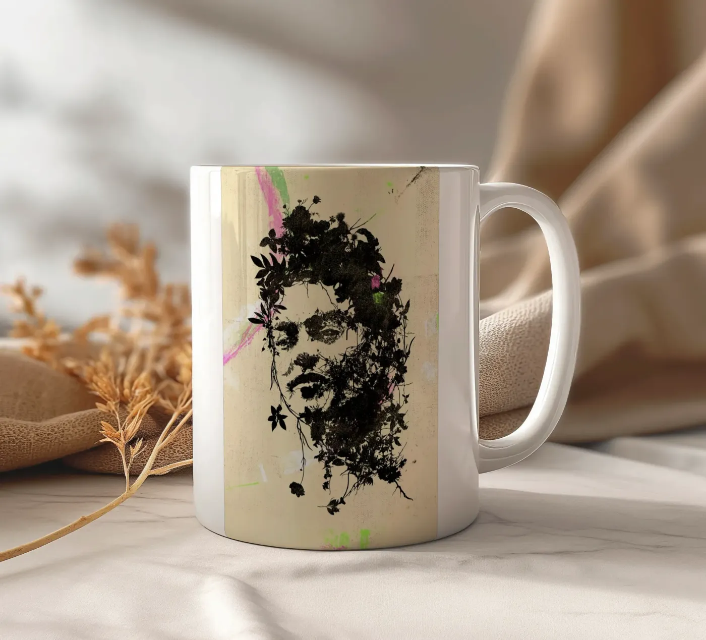 Frida 4 ceramic mug by Carlos Quitério