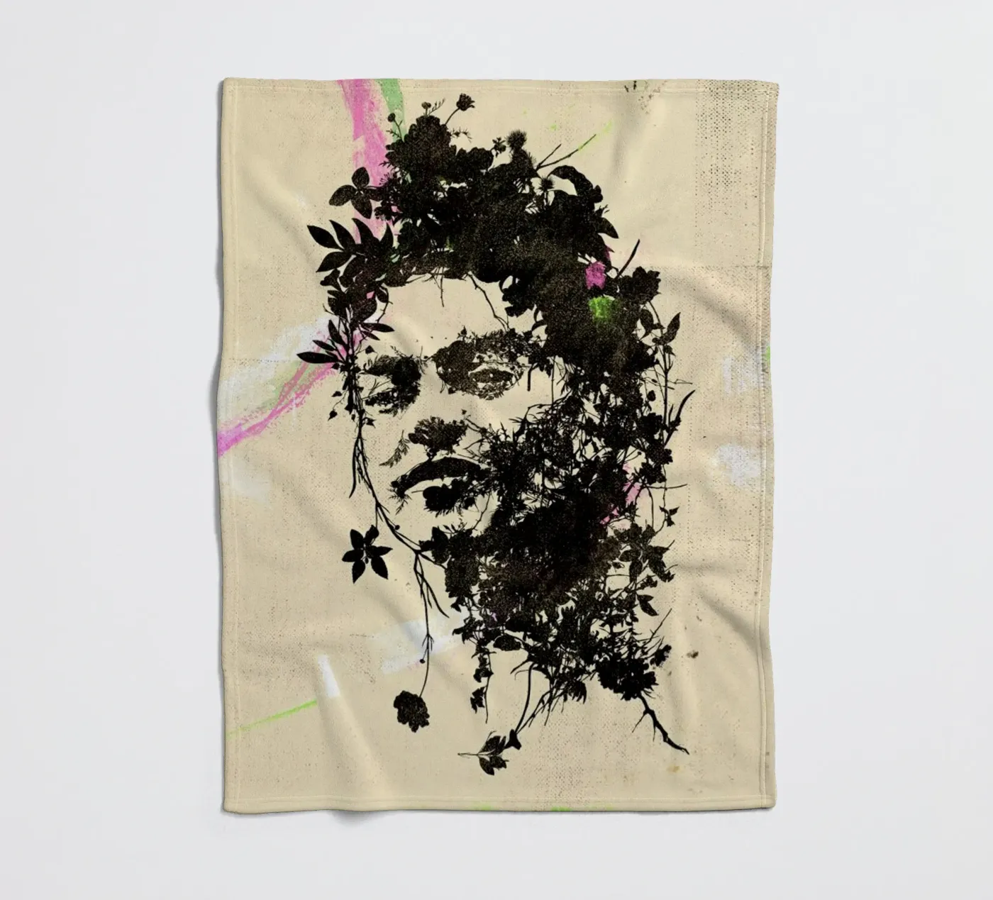 Frida 4 Fleecedecke von Carlos Quitério