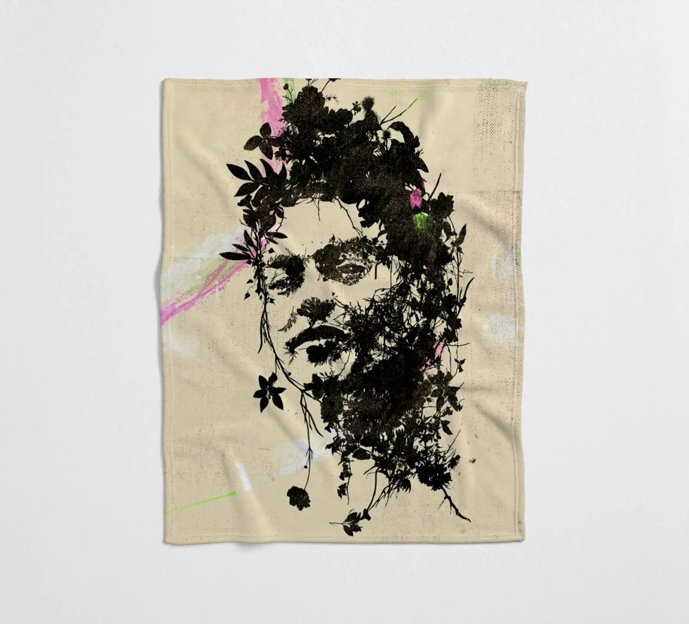 Frida 4 Fleecedecke von Carlos Quitério