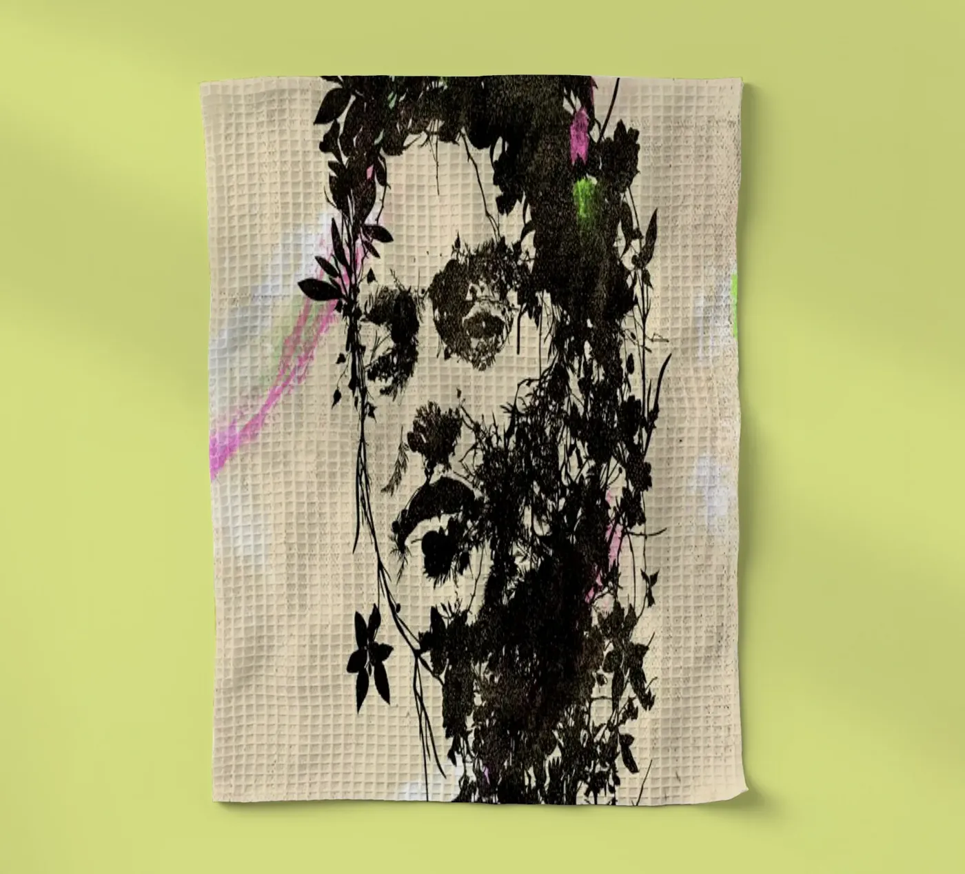 Frida 4 tea towel by Carlos Quitério