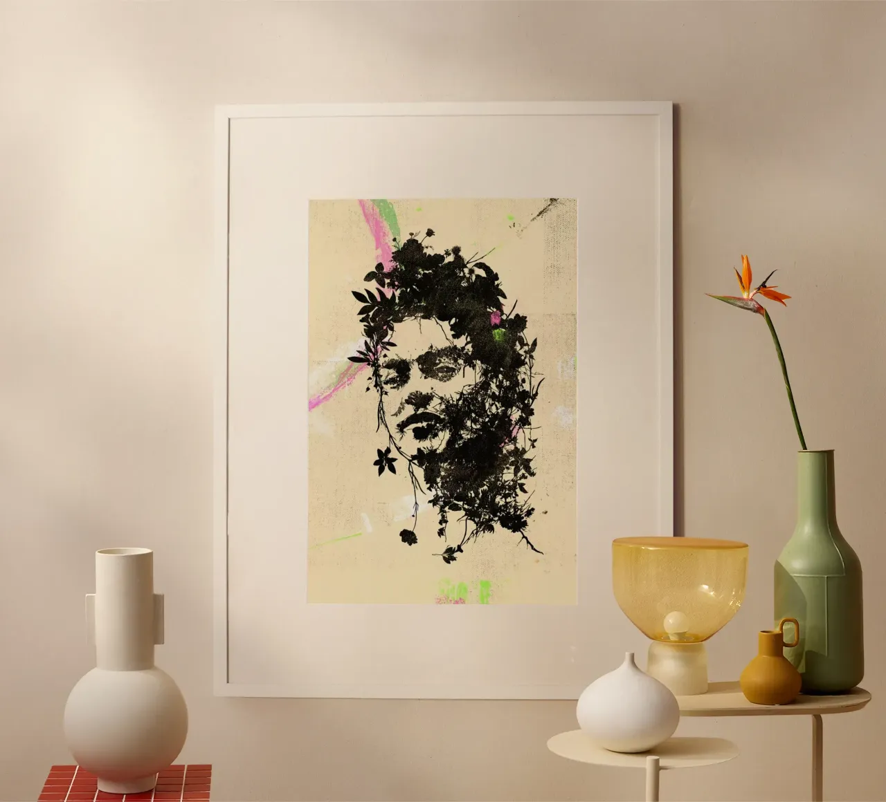 Frida 4 poster con telaio in plastica da Carlos Quitério