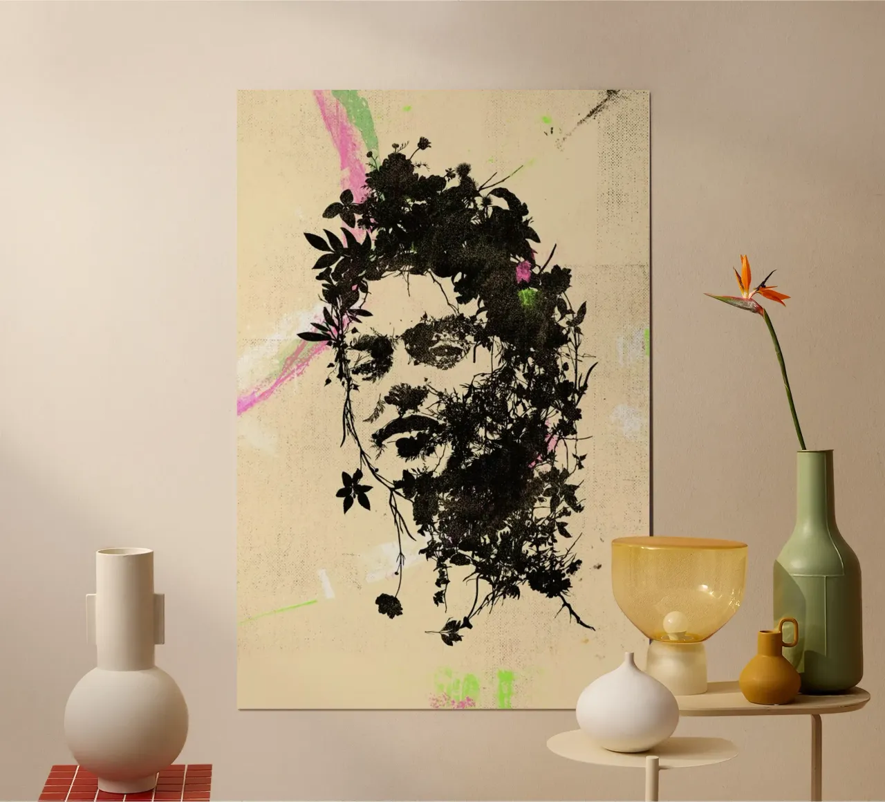 Frida 4 poster con telaio in plastica da Carlos Quitério