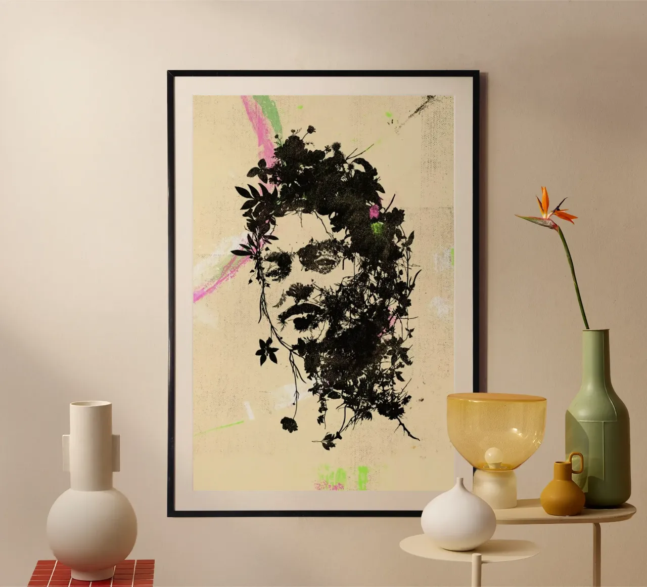 Frida 4 poster con telaio in plastica da Carlos Quitério