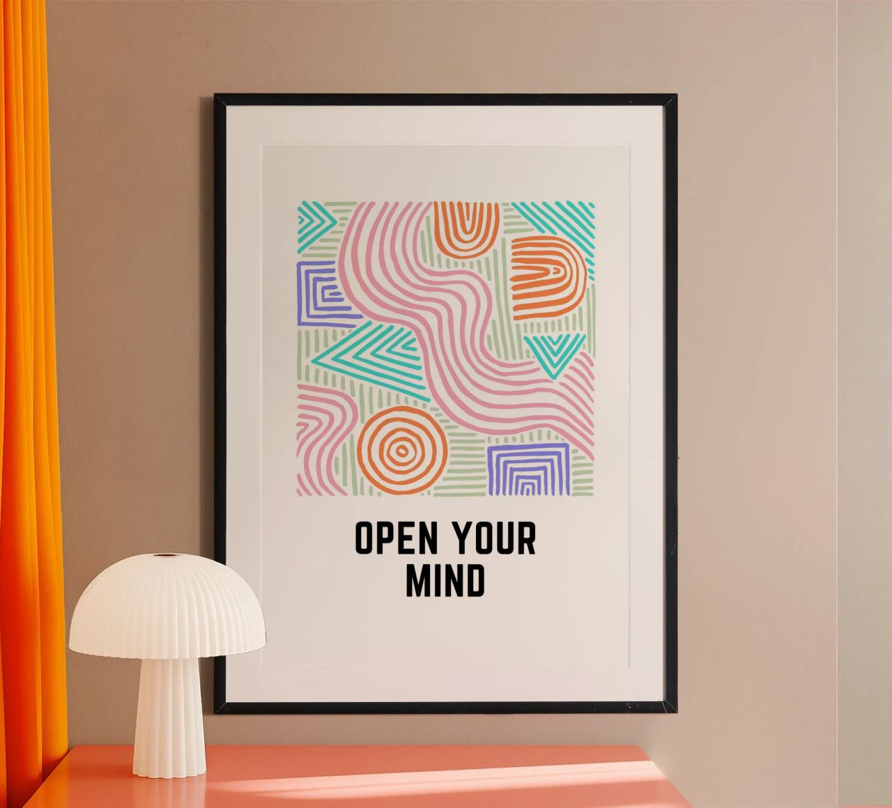 Open Your Mind -  Lebensmotto und Mindset Vol. 1 Poster von Grünkraftwerk