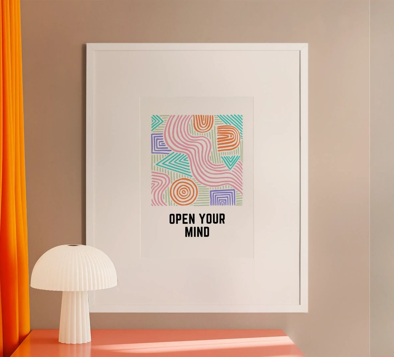 Open Your Mind -  Lebensmotto und Mindset Vol. 1 Poster von Grünkraftwerk