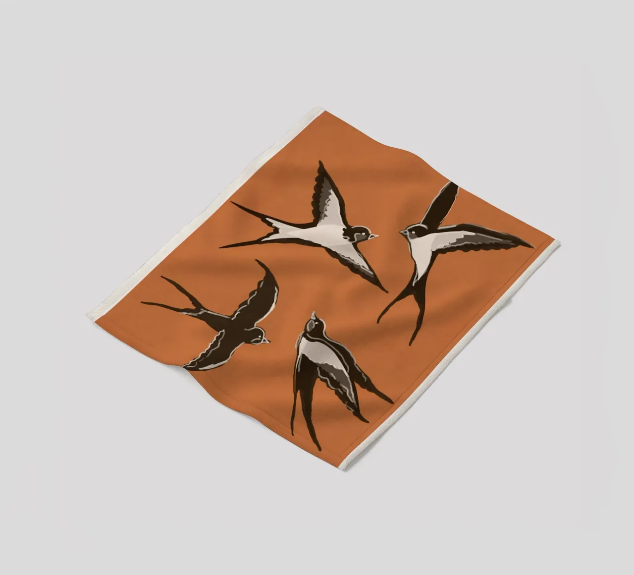 Flying Swallows coperta in pile da Flow Line