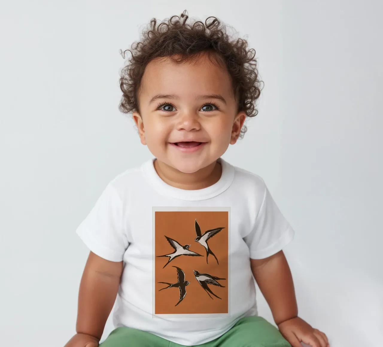 Flying Swallows maglietta neonato da Flow Line