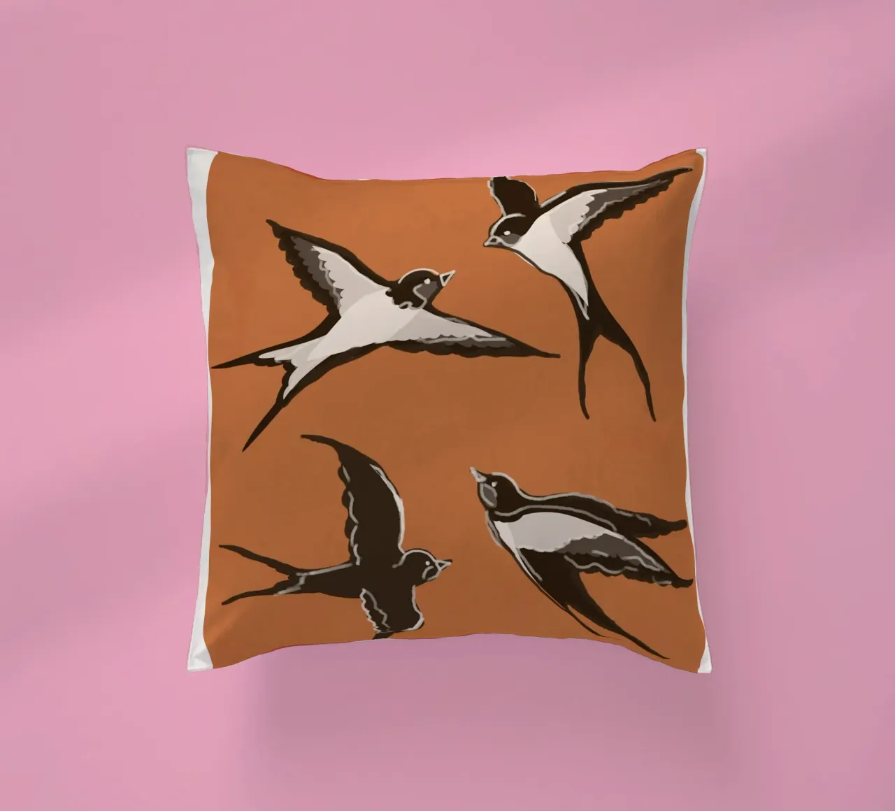 Flying Swallows cuscino da Flow Line