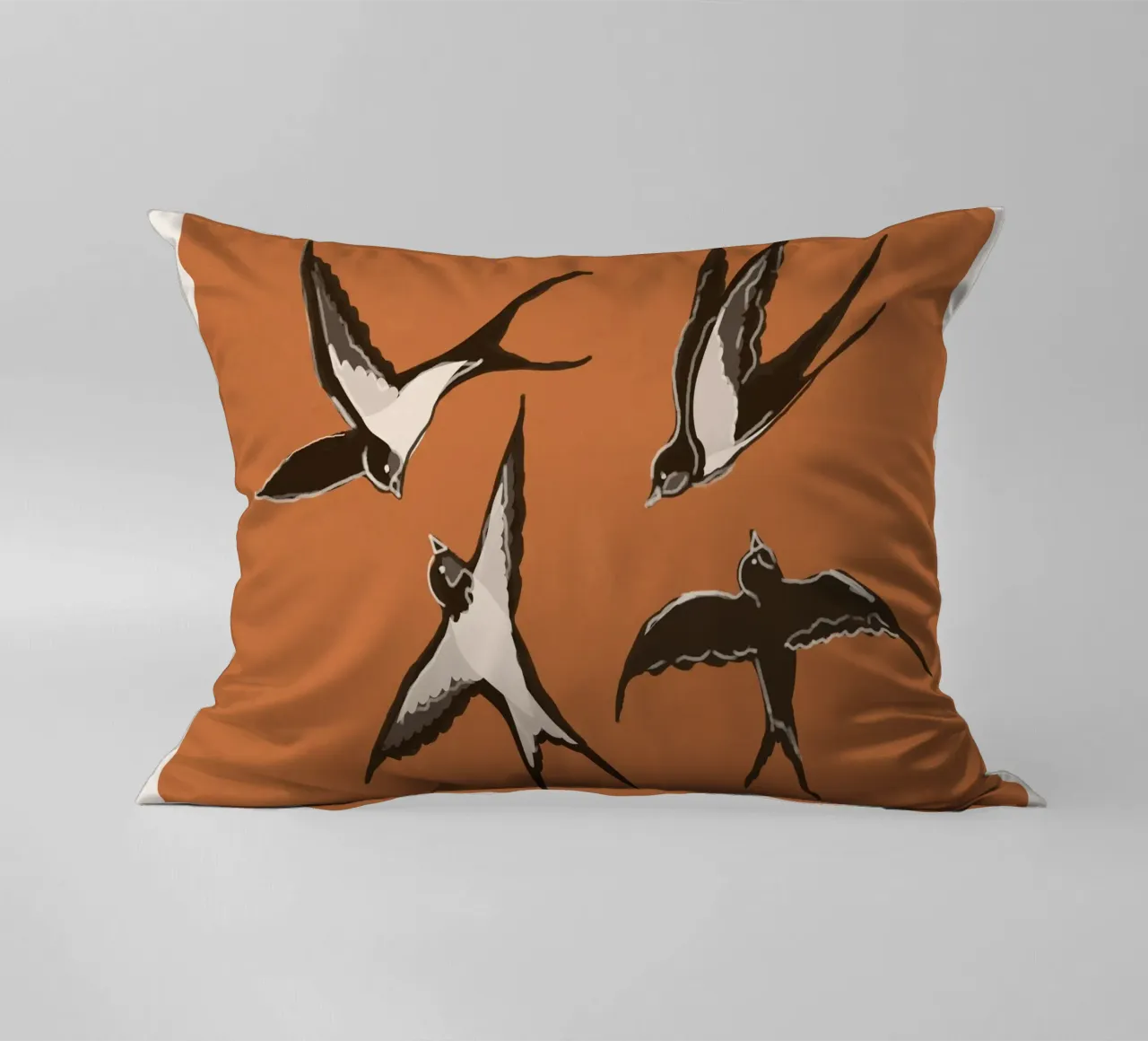 Flying Swallows cuscino da Flow Line